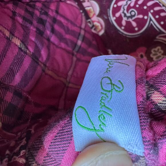 Vera Bradley 4 Piece Set Bag Makeup Bag Change Purse And Wallet Pink Red Floral - Picture 13 of 15